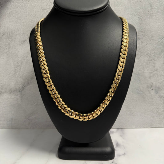 10K Yellow Gold Cuban Links / 167.5gr / 10.3mm / 24in