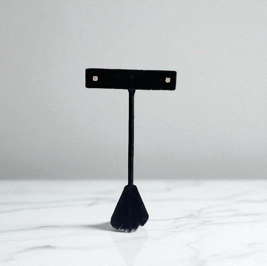 14K Rose Gold Diamond Luxury Stud Earrings 0.25Ct / 0.5gr