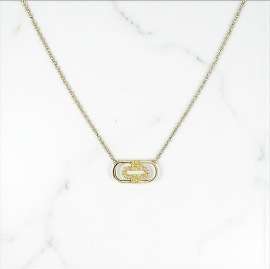 14K Yellow Gold Diamond Luxury Jewelry Set 0.07Ct / 1.8gr