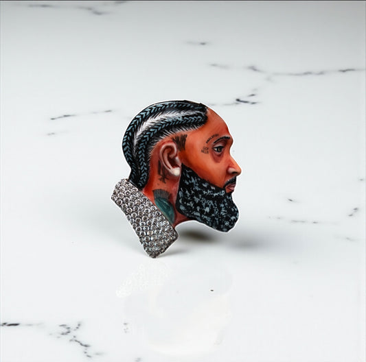 Rapper Pendant 10K Yellow Gold With Diamond 1ct / 11.7gr