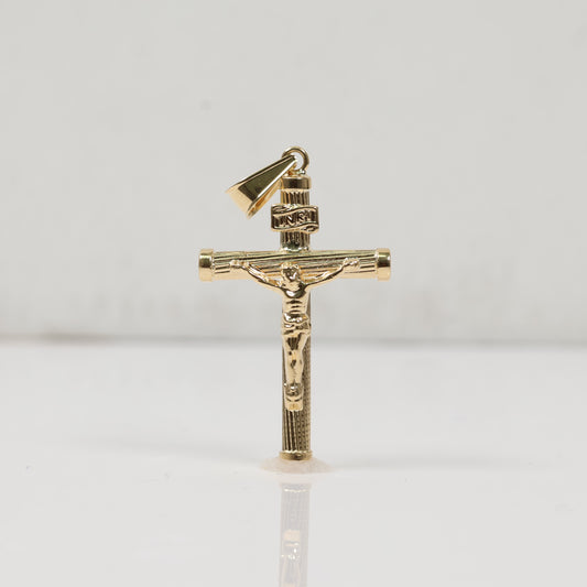 18K YG 0-10 Christ Pendant / 1.76gr / 1.5in /