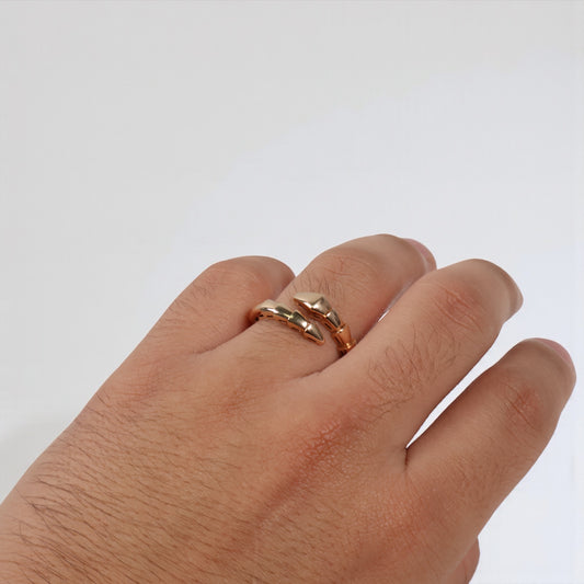 14K RG Snake Rings / 4gr / Sz 10 /