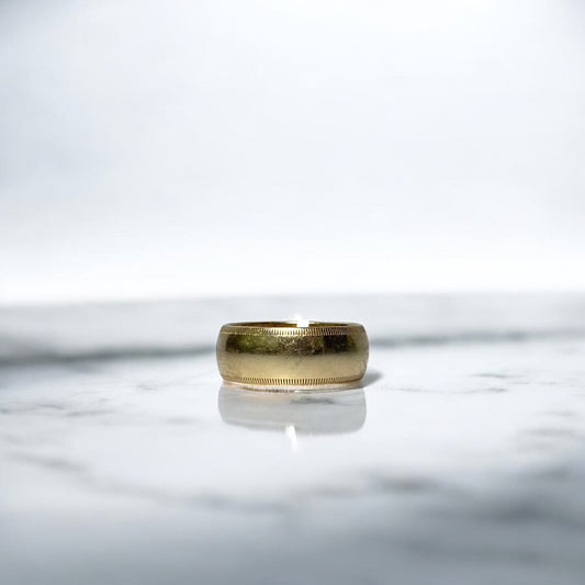 14K Yellow Gold Fashion Ring / 5.5gr / Size 5.5