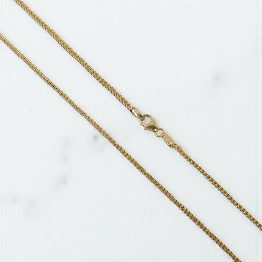 10K YG Franco Link Chain / 3.25gr / 1.7mm / 18in /