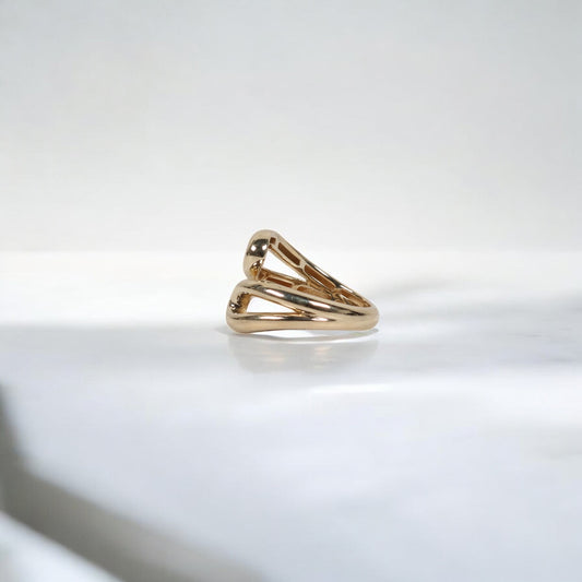 10K YG Vintage Rings / 3.15gr / Sz 7 /