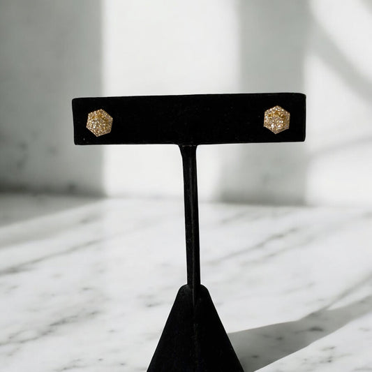 14K Yellow Gold Diamond Fashion Stud Earrings 0.30Ct / 1.7gr