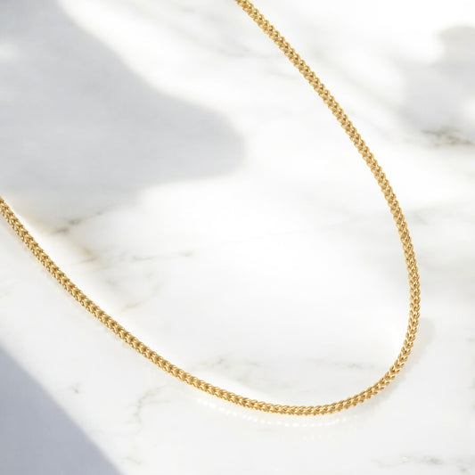 10K YG Franco Link Chain / 6gr / 2.4mm / 24in /