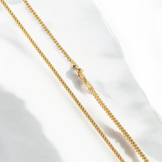 10K YG Franco Link Chain / 6gr / 2.4mm / 24in /