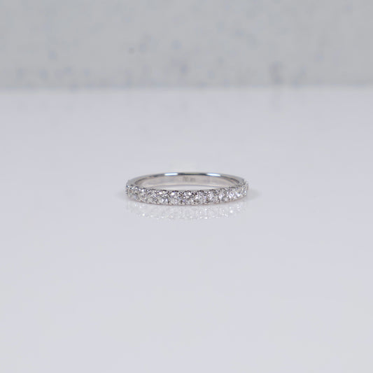 14K WG Lab Diamond Duo Round Brilliant With Certificate Engagement Ring / 6.06gr / Sz 7 / 5.01 CTTW Lab VS / E-F