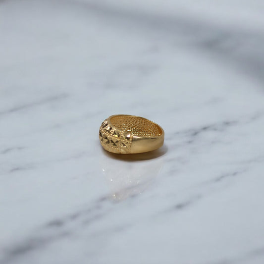 14K YG Fashion Rings / 2.8gr / Sz 3 3/4