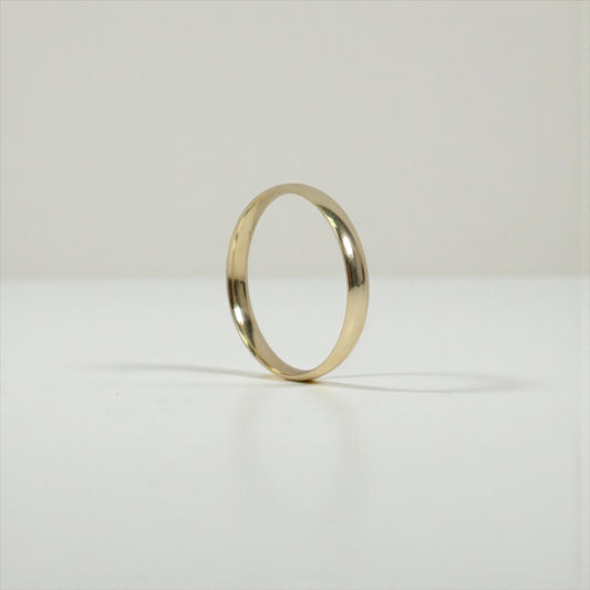 14K YG Band Engagement Ring / 1.7gr / Sz 11.5 / 3mm /