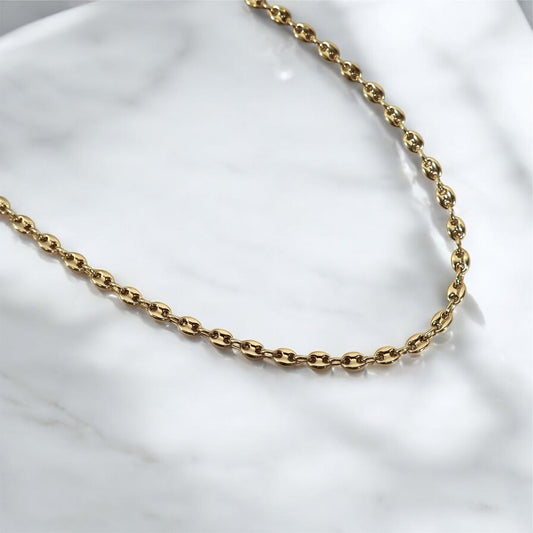 10K YG Gc Link Chain / 13.72gr / 5mm / 24in