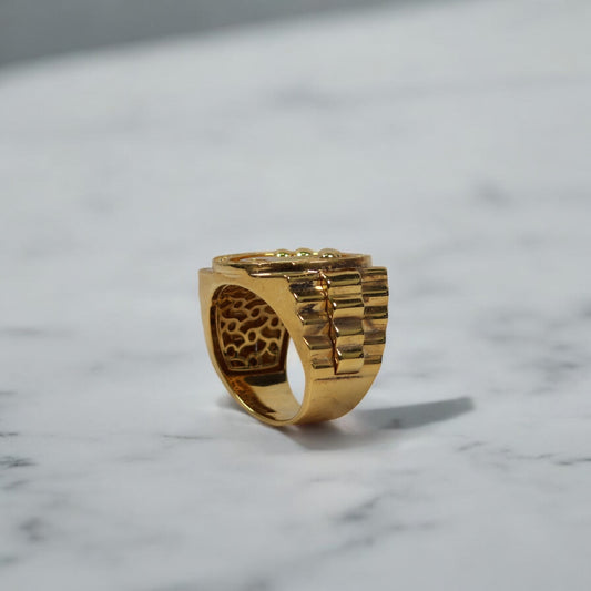 14K YG 10 Rx Type Rings / 15.5gr / Sz 9.5 /