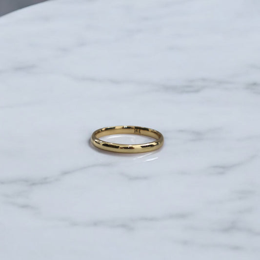 14K YG Luxury Engagement Ring / 1.77gr / 3mm / Sz 10