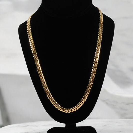 10K 3 Tone CUBAN LINKS Chain / / /