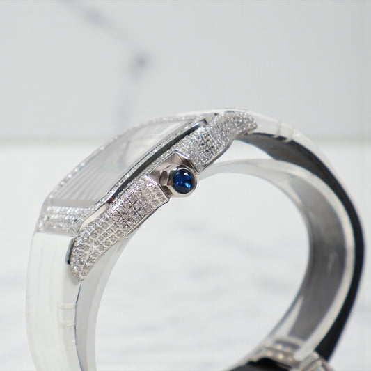 Cartier Santos White Bustdown XL Watch