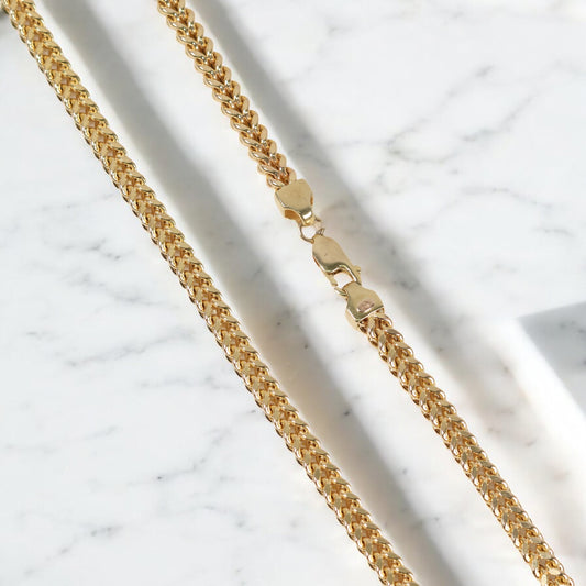 10K Yellow Gold Franco Chain / 31.5gr / 5mm / 23in
