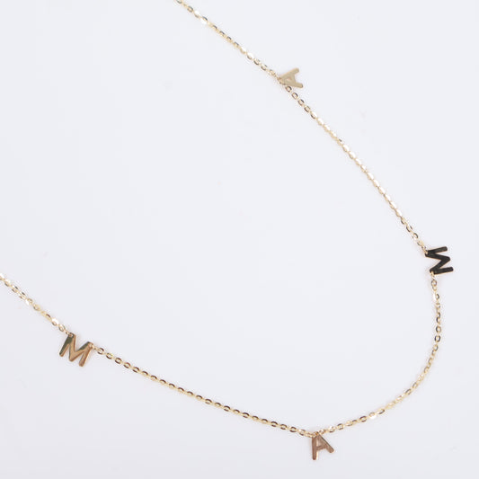 14K YG MAMA Chain / 1.5gr / 1mm / 18in /