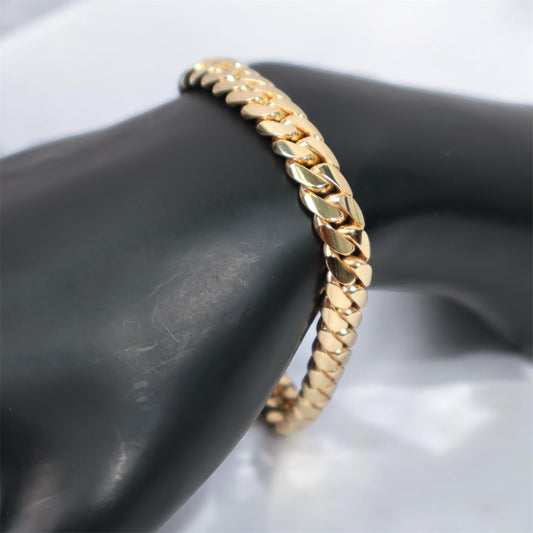 Bracelet Cuban Links 10K YG Size 8.3 mm / 7 3/4 in Weight 42.6Gr