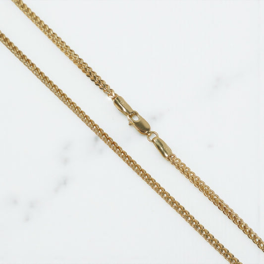 10K YG Franco Link Chain / 4.6gr / 2.4mm / 16in /