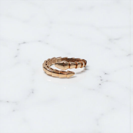 14K RG Snake Rings / 4gr / Sz 10 /