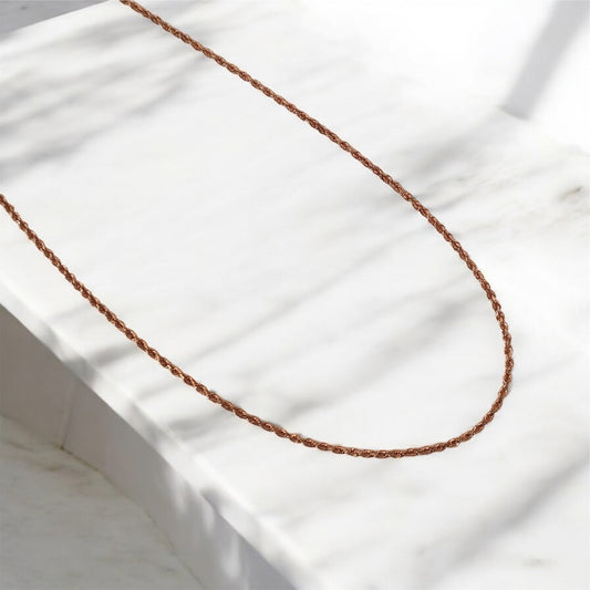 10K RG Rope Chain / 3gr / 1.6mm / 16in