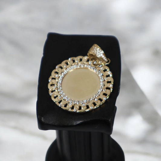 10K YG Memorial Cuban Link Pendant / 10gr / 2in