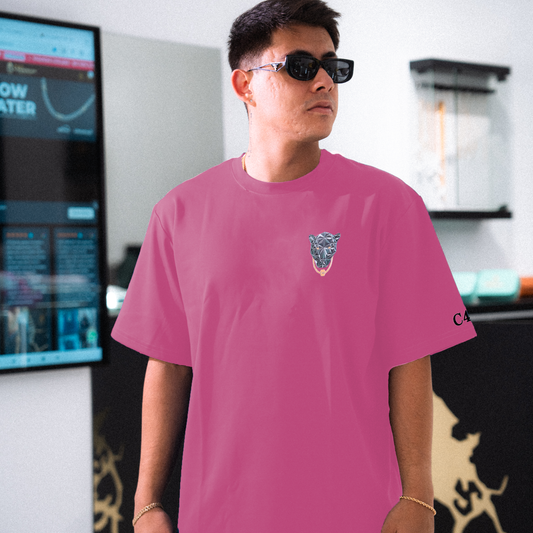 Heart / Panther Fucshia T-Shirt