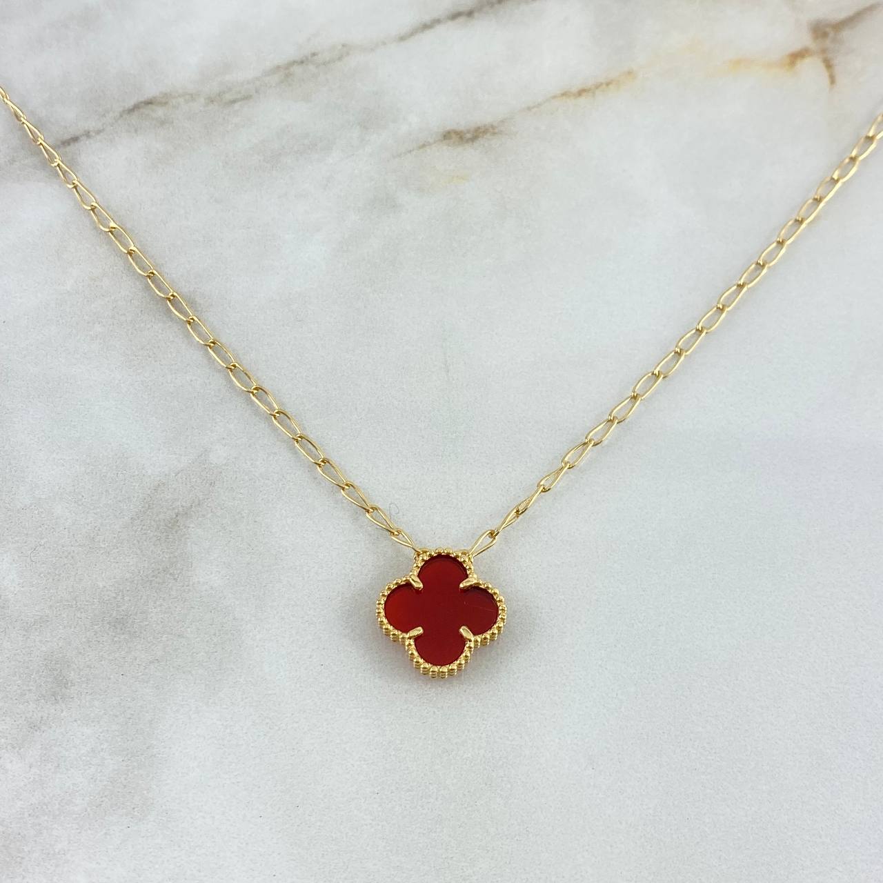 Necklace - Clover 8.5mm with Thin Chain