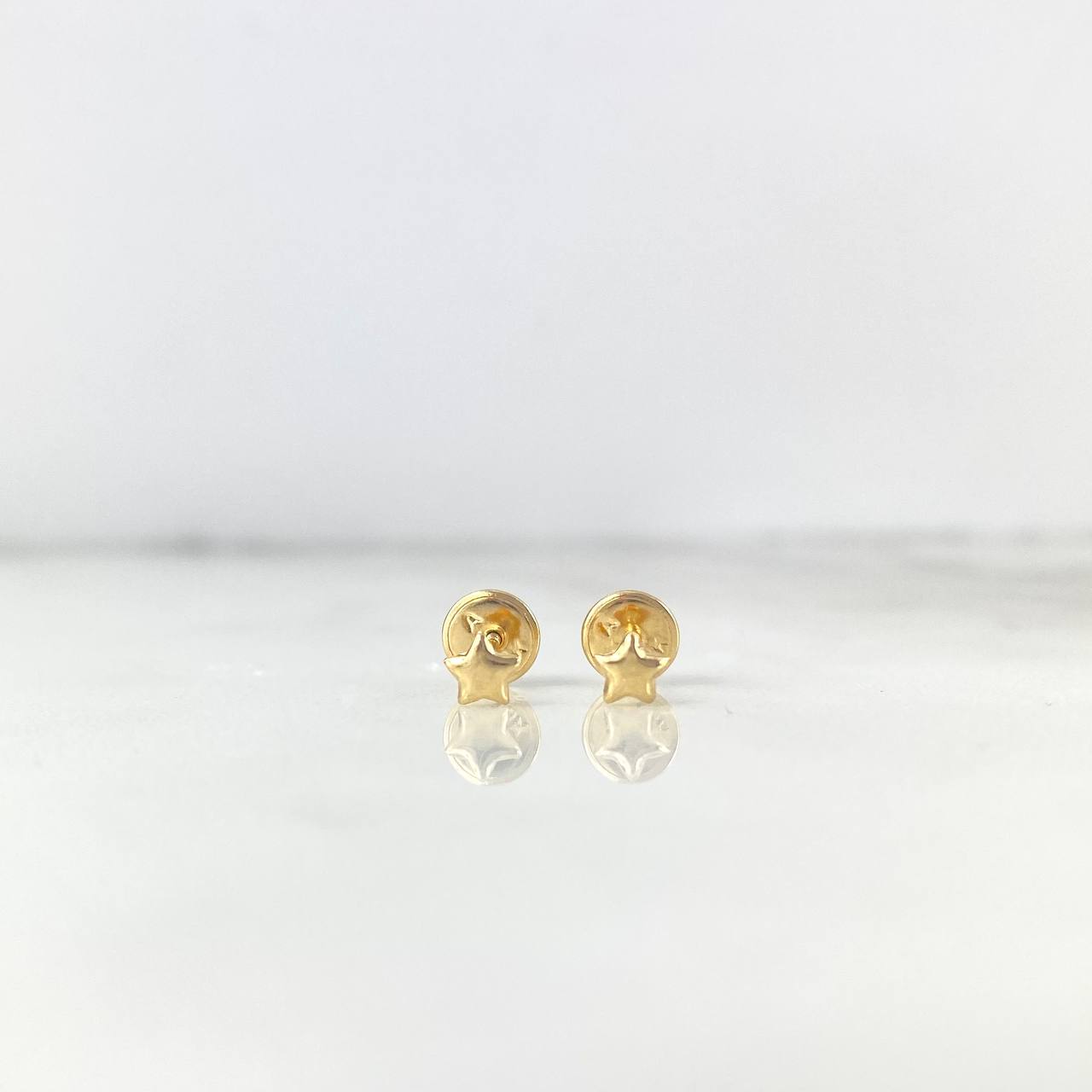 Tiny 18K Gold Star Stud Earrings