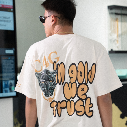 In Gold We Trust White T-Shirt