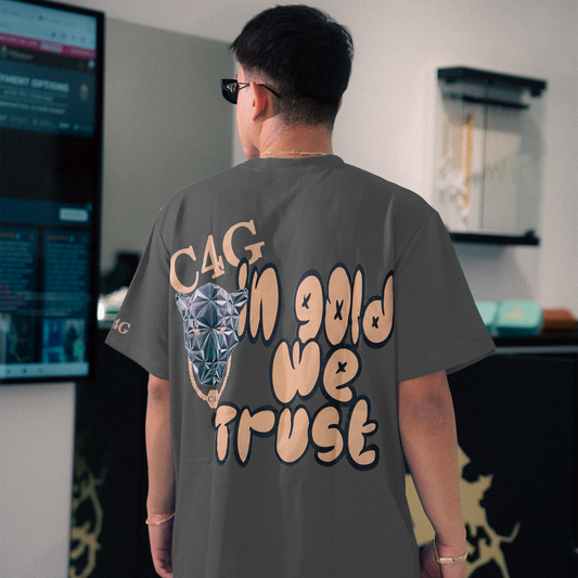 In Gold We Trust Dark Grey T-Shirt
