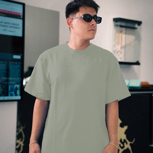 In Gold We Trust Light Green T-Shirt