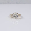 14K YG Lab Diamond Oval Cut Brilliant With Certificate Engagement Ring / 5.04gr / Sz 7 / 5.88 CTTW Lab VS / E-F