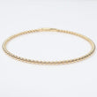 14K YG Bangle - Smooth Balls Bracelet / 5.6gr / Sz 7 1/4 /