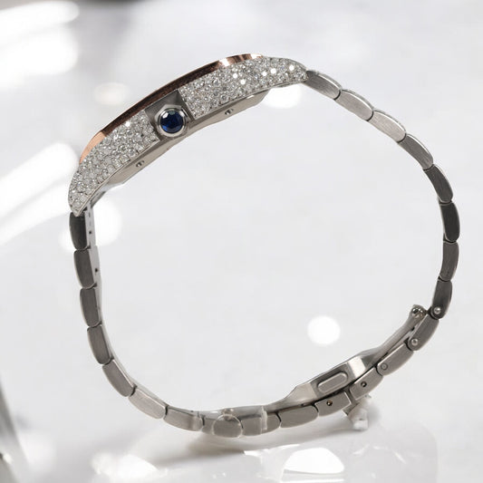 Watch Cartier Santos Bustdown Rose Gold Arabic Dial / 40mm / Wt Dia
