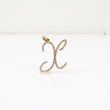 10K YG Diamond Letter X Pendant / 1.71gr / 0.7in / D-0.25Ct