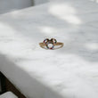 14K YG Mouse Rings / 1.22gr / Sz 7 / Multicolor Zircons