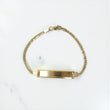10K YG Baby American Cuban Name Plate Bracelet / 2.43gr / 2mm / 5.5in /