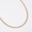 10K YG Diamond Luxury Square Chain / 24.24gr / 4.4mm / 20in / D-5Ct