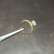 14K Yellow Gold Diamond Luxury Engagement Ring 0.54Ct Dia / 2.42gr / Size 6 3/4