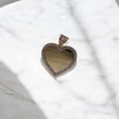 10K YG Memorial Heart Pendant / 3.78gr / 1.2in