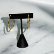 14K Yellow Gold Hoop Earrings / 3gr