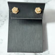 14K Yellow Gold Diamond Luxury Stud Earrings 0.38Ct / 1.6gr