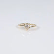 14K YG Lab Diamond Fashion Pear Cut Ring / 2.76gr / Sz 7 / 1.03Ct Lab Dia / H / VS