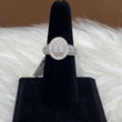 10K White Gold Diamond Flower Ring Ct Dia / 4.5gr / Size 7