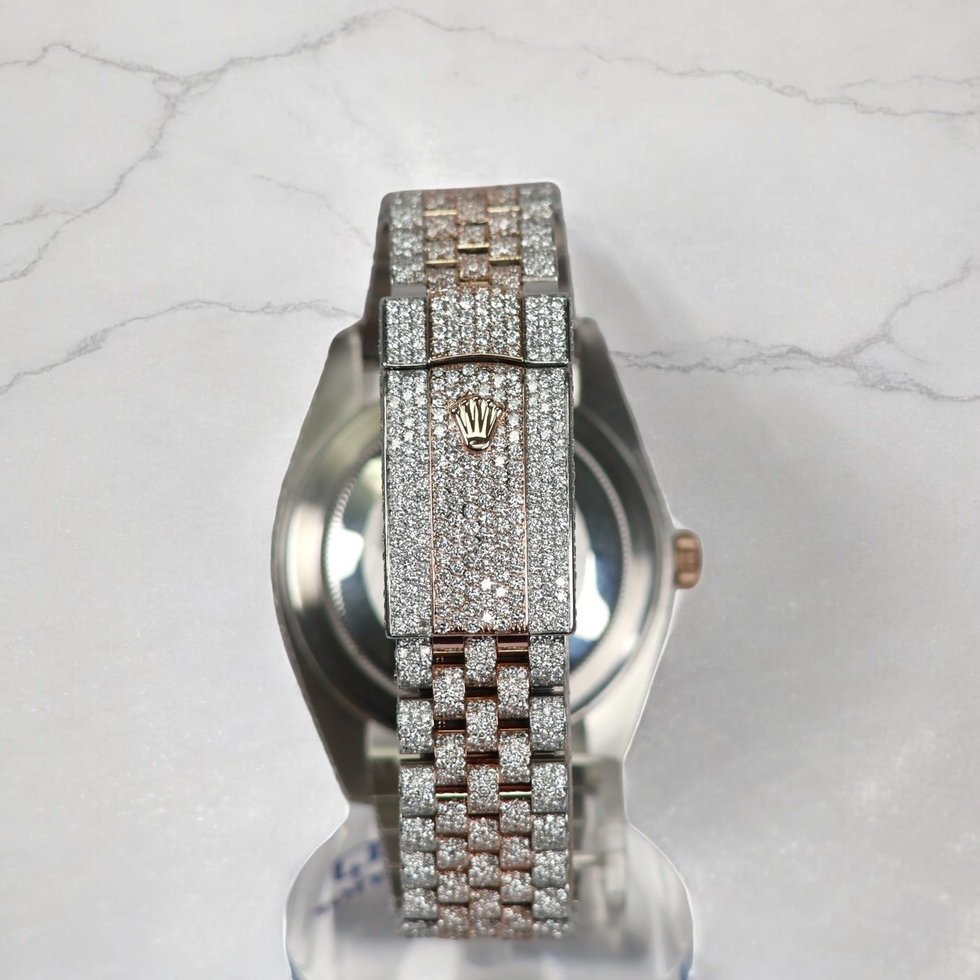 Watch Rolex Date Just 2019 Chocolate 2 Tone All Factory Watch /  / 41mm / Aftermarket Vvs1 Natural Diamonds