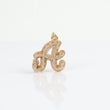 14K Yellow Gold Diamond Letter A Pendant Ct Dia / 5.3gr