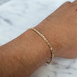 14K YG Rope Bracelet /  1.54gr / 2.4mm / 7.5in