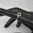 14K YG Letter O Ring / 1.28gr / Sz 7.5